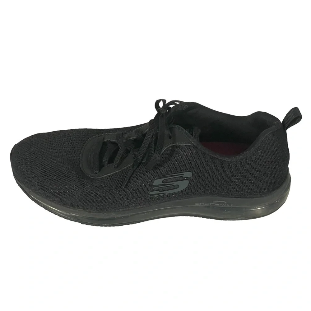 Skechers 77274 Womens Work Slip Resistant Memory Foam Black Skech-Air Shoes 10M
